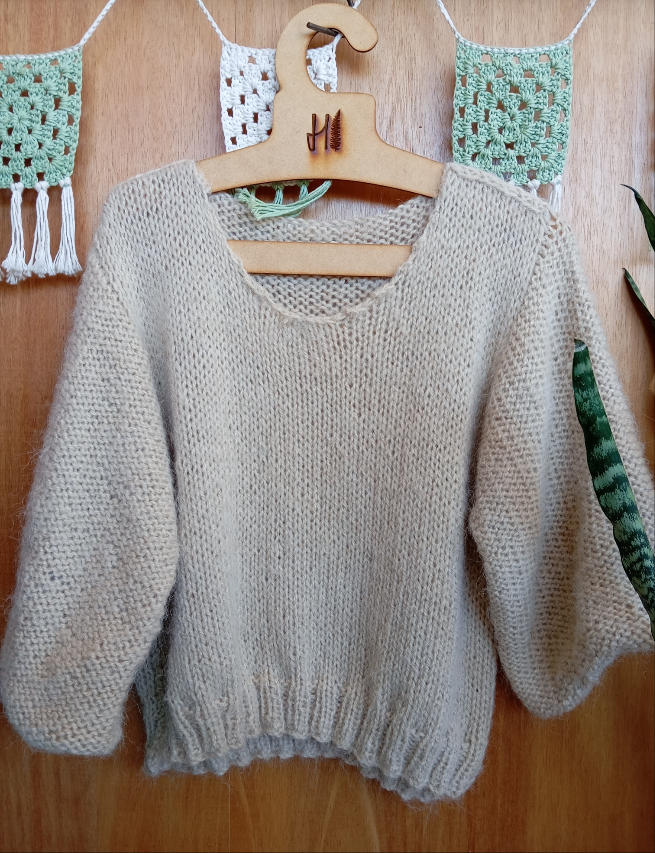 Sweater Rústico mangas 3/4
