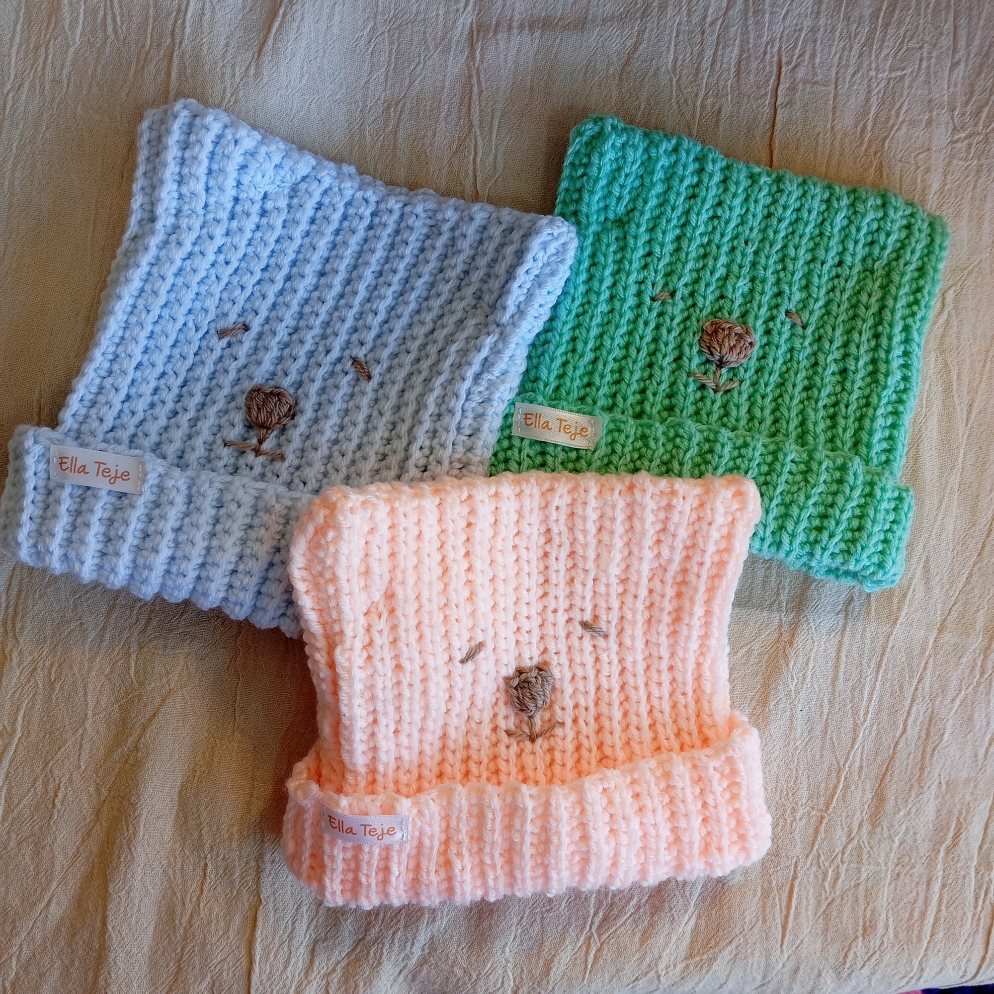 Gorros peques con caritas