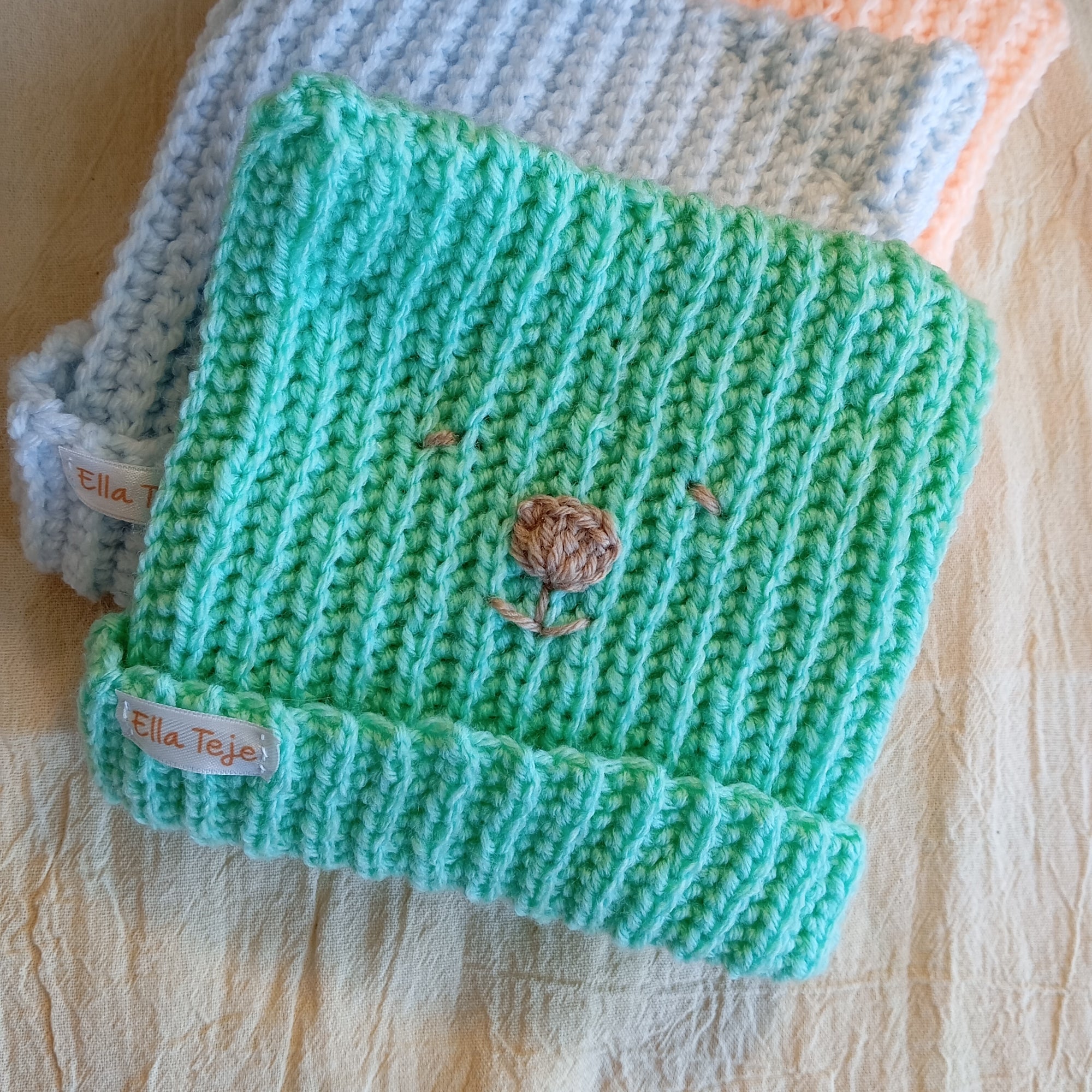 Gorros peques con caritas